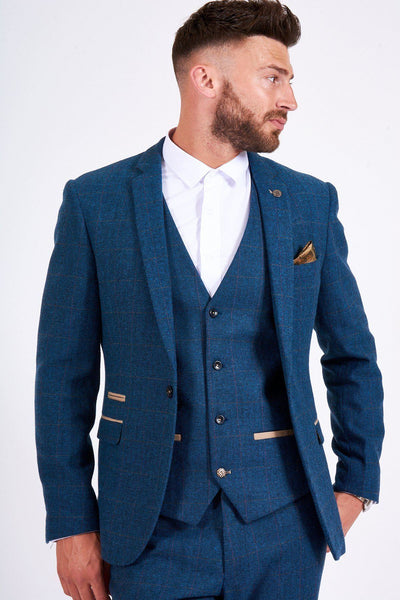 Marc darcy sale dion blue herringbone