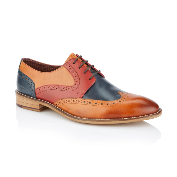 Tan and hot sale blue brogues