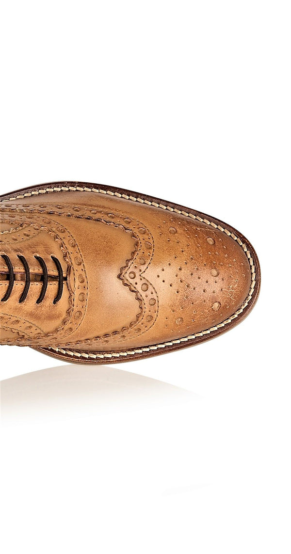Boys Tan Leather Brogues | Boys Footwear | Boys Shoes | Mens Tweed Suits | Mens And Boys Shoes