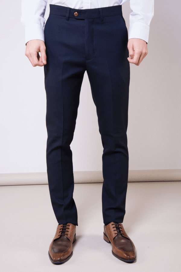 Navy blue dress pants skinny hotsell