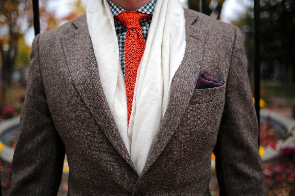 brown tweed jacket outfit