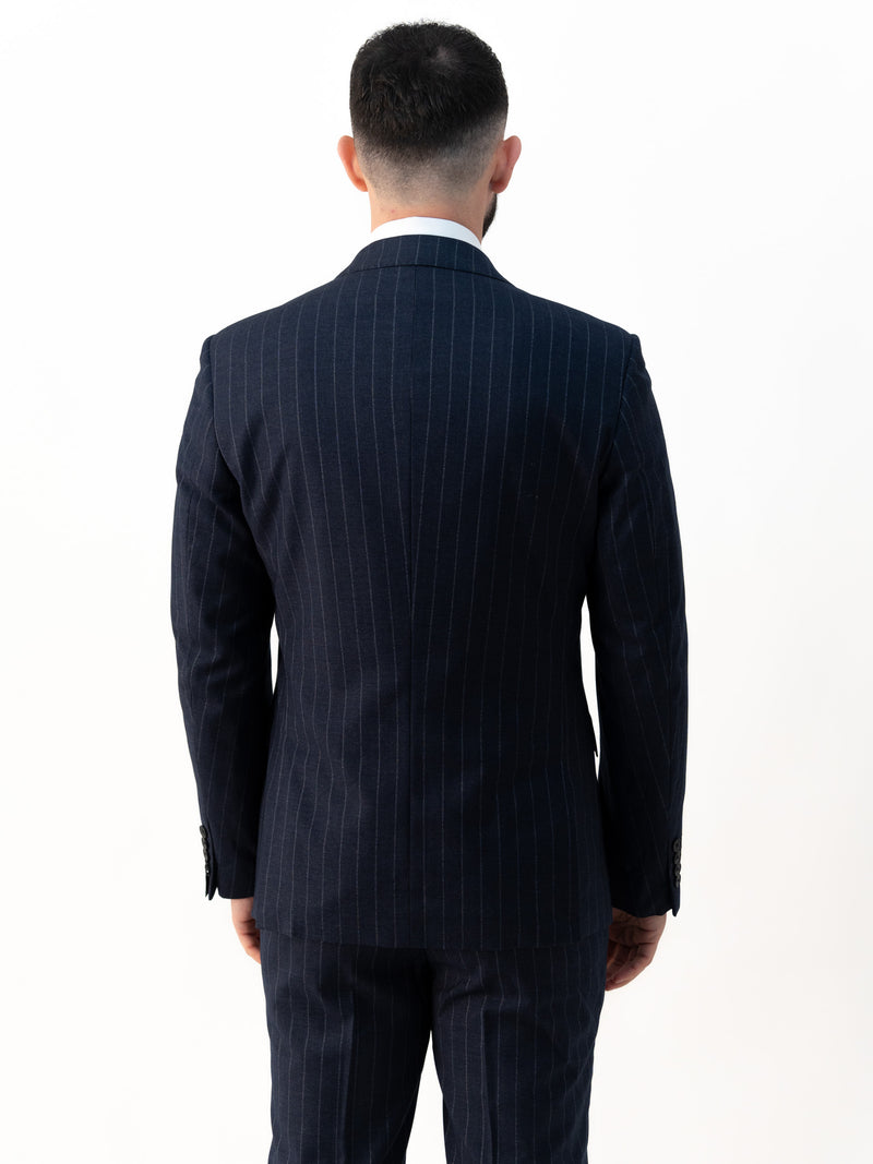 Connor Navy Pinstripe Double Breasted Two Piece Suit