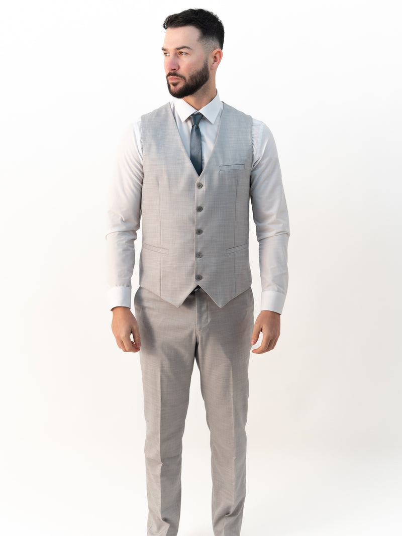 Henry Light Grey Three-Piece Suit