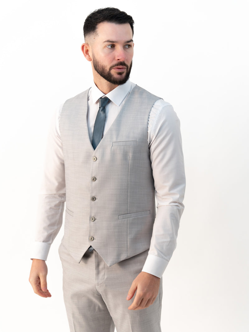 Henry Light Grey Three-Piece Suit