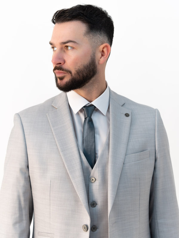 Henry Light Grey Three-Piece Suit