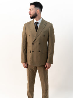 Issa Olive Double Breasted Two Piece Suit