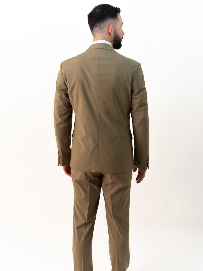 Issa Olive Double Breasted Two Piece Suit