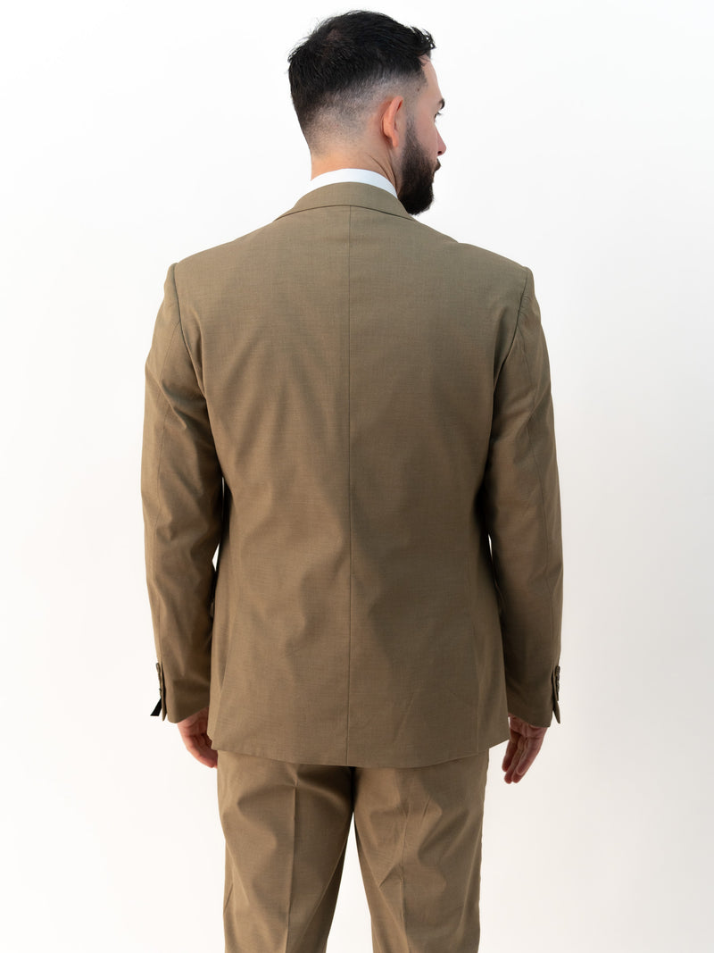 Jasper Olive Double Breasted Three Piece Suit