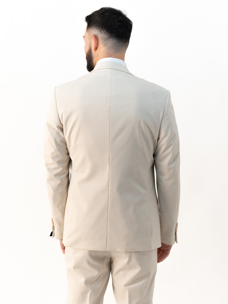 Jasper Vanilla Double Breasted Three Piece Suit