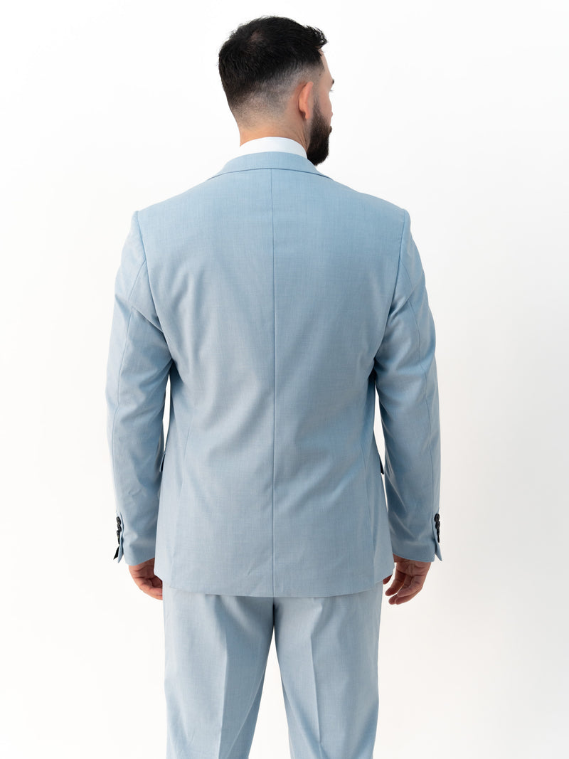 Jasper Sky Double Breasted Three Piece Suit