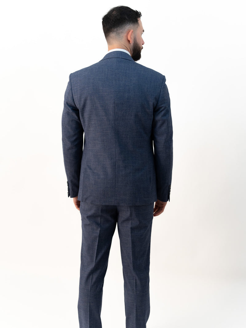 Paolo Sky Blue Double Breasted Three Piece Suit