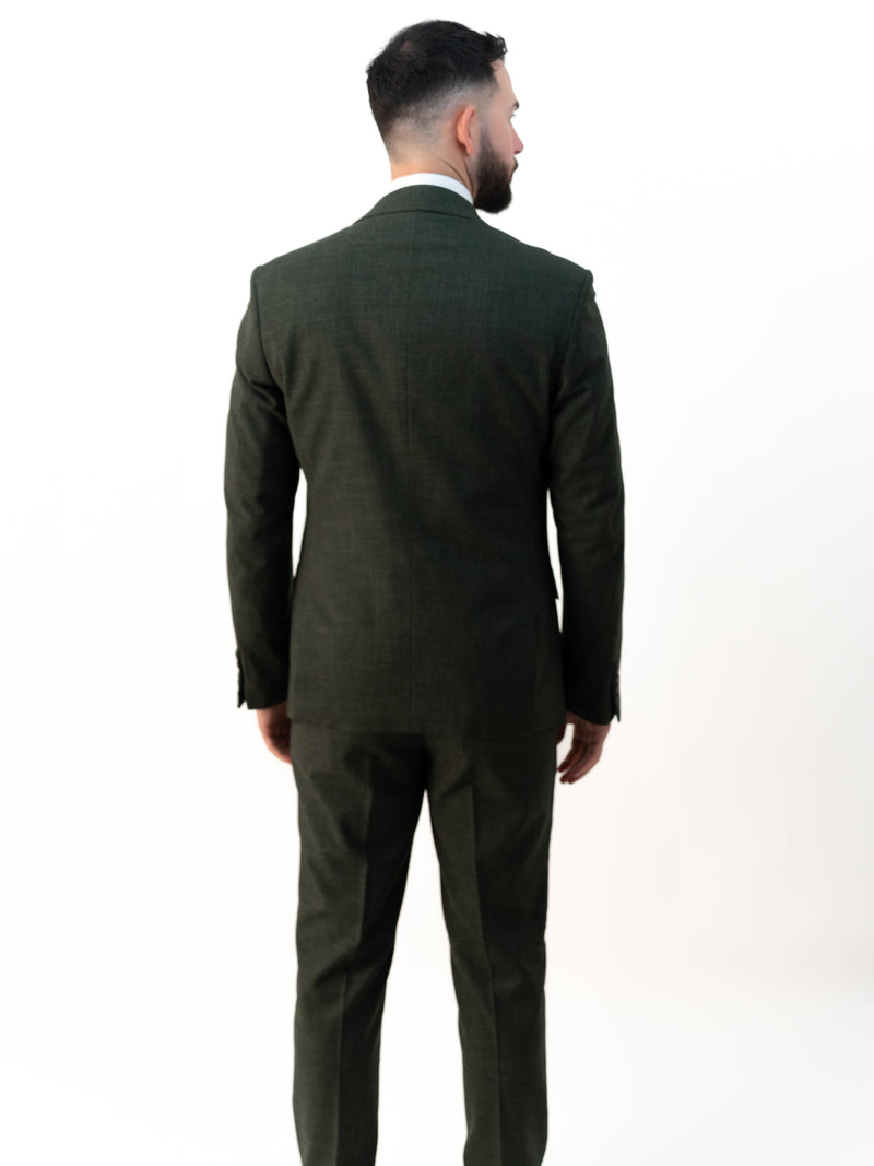 Paolo Sage Green Double Breasted Three Piece Suit