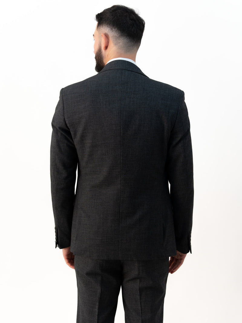 Paolo Charcoal Double Breasted Three Piece Suit