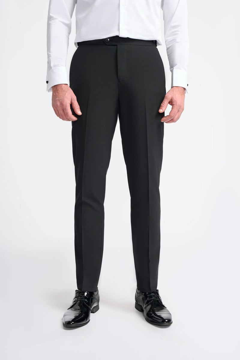 Aspen Black Double Breasted Two Piece Suit