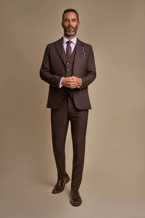 Caridi Brown Three Piece Suit