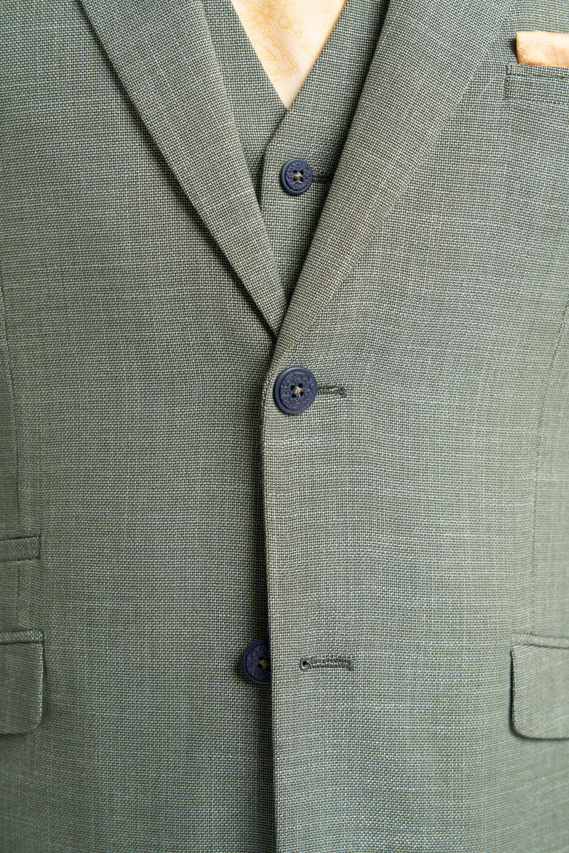 Miami Sage Three Piece Suit