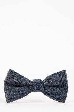 Blue Tweed Bow Ties | Wedding Bow Ties & Accessories | Mens Tweed Suits