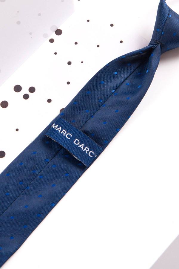 Childrens Blue Polka Dot Print Tie - Mens Tweed Suits