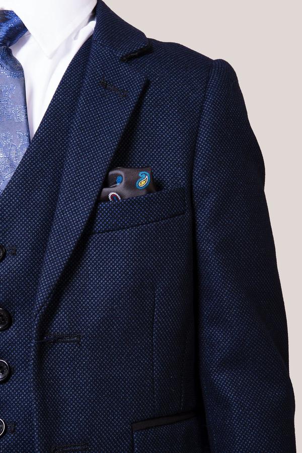 Callum Childrens Blue Suit | Marc Darcy - Mens Tweed Suits