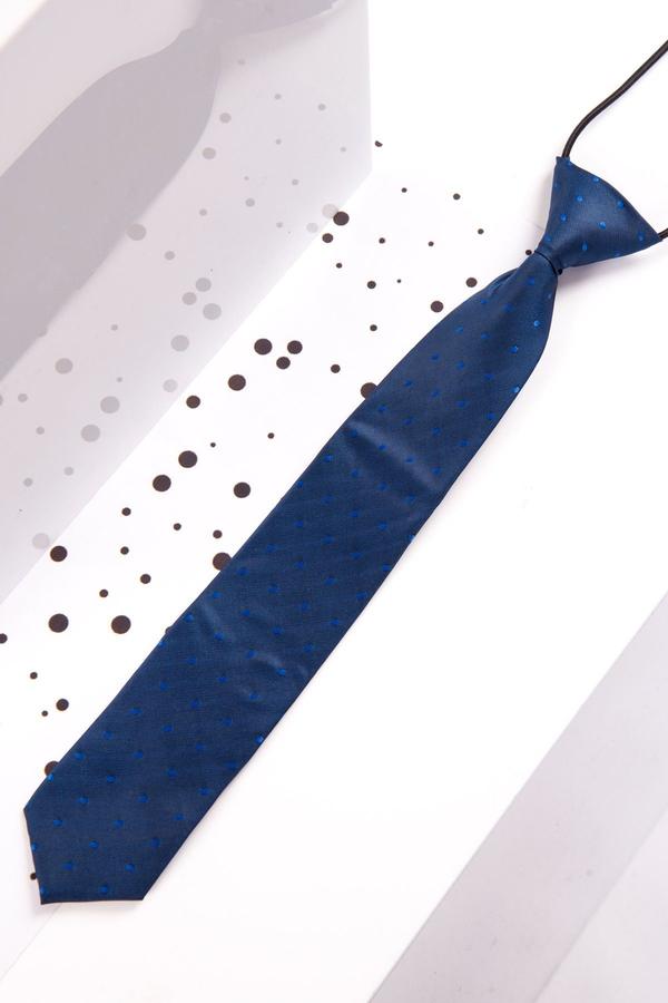 Childrens Blue Polka Dot Print Tie - Mens Tweed Suits