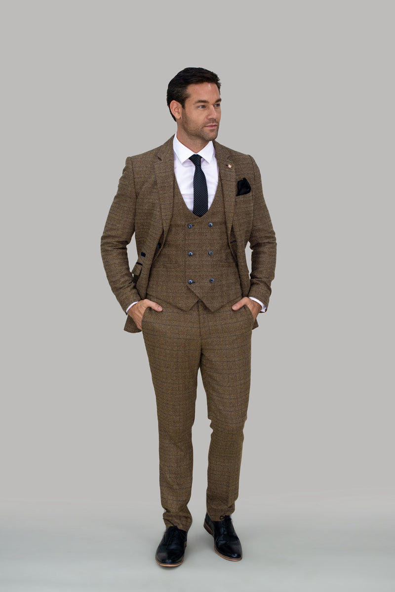 Ascari Tweed Slim Fit Trousers - Mens Tweed Suits | Jacket | Waistcoats