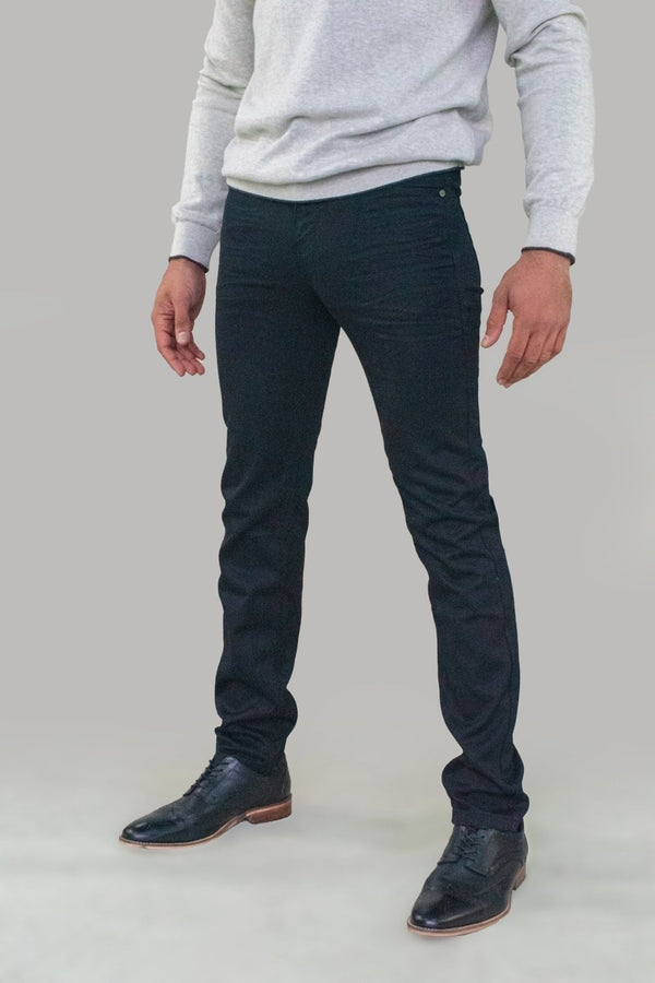 Sleek, stylish and perfect for that casual look. Give yourself comfort and flair in these Milano Jeans. Style with one of our House of Cavani polo shirts for a casual look. Features 75% cotton & 25% Polyester - Party Wear