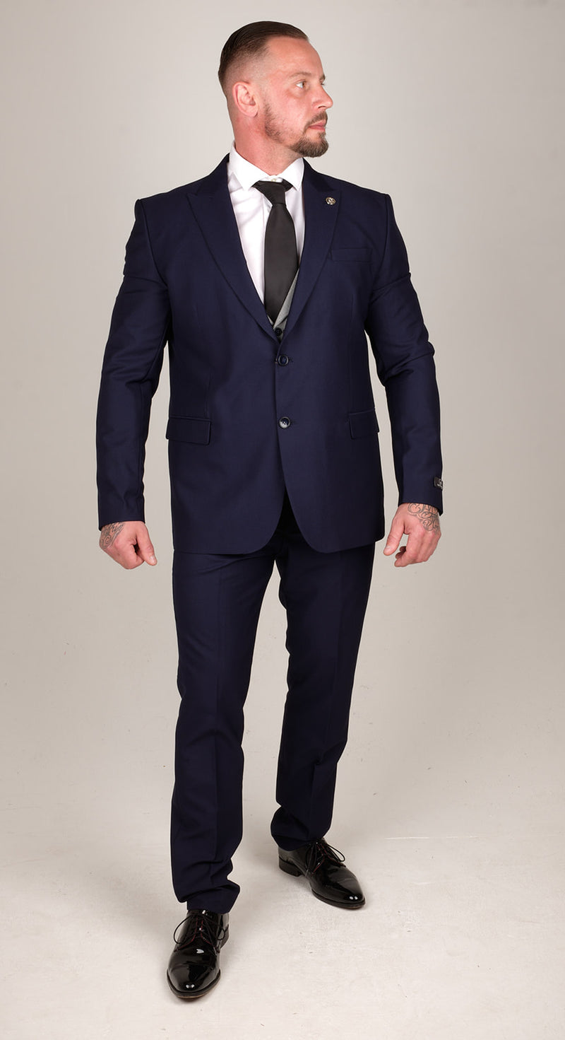 Blue Suit Waistcoat and Pants - He Spoke Style