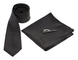 Black Tie White Dots - Mens Tweed Suits
