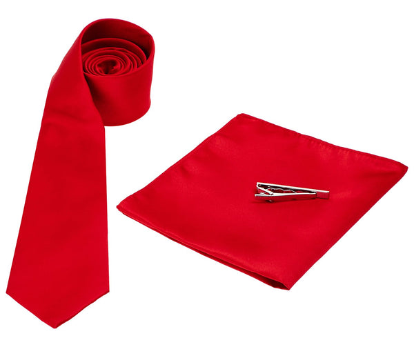 Red Tie - Mens Tweed Suits