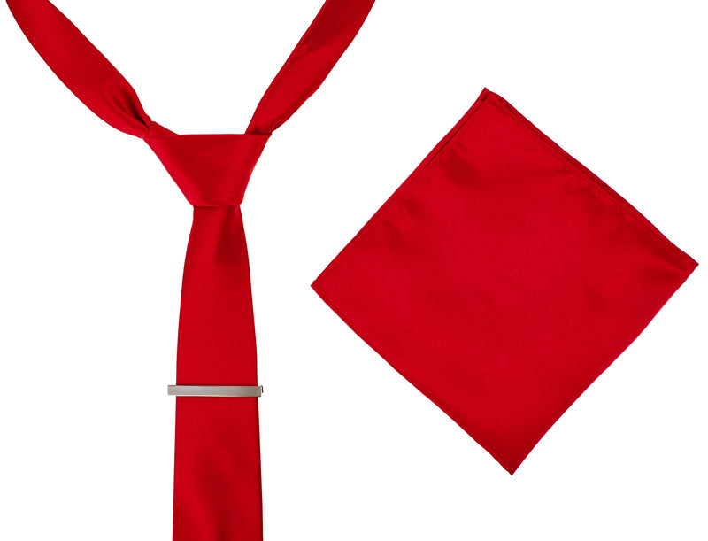 Red Tie - Mens Tweed Suits