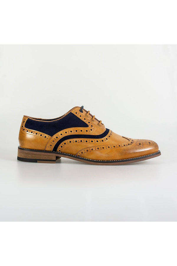The Oxford leather brogue style is a staple for this season.  This classic style has been modernised to add sophistication to any look. | Mens And Boys Shoes