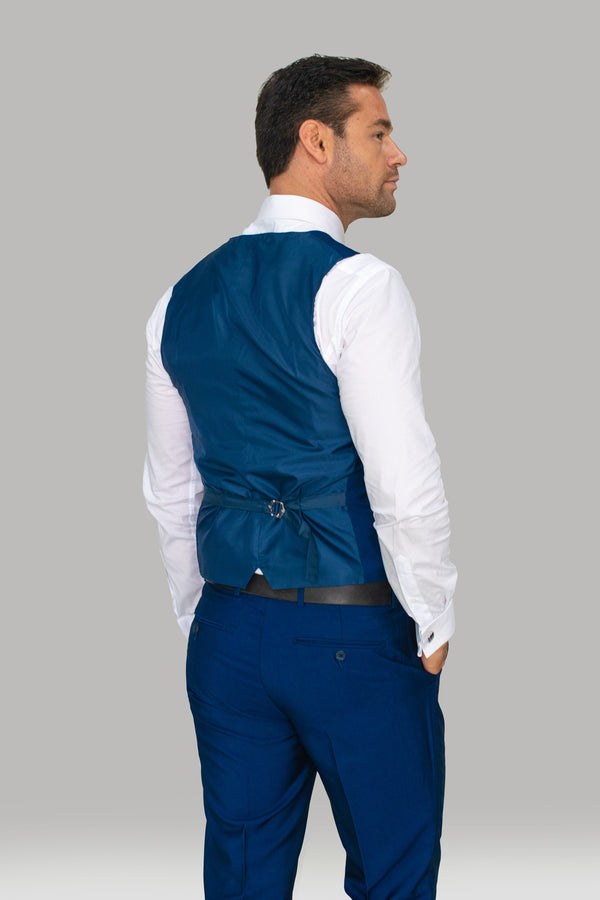 Ford Blue Waistcoat :- Check Waistcoat - Mens Tweed Suits | Jacket | Waistcoats