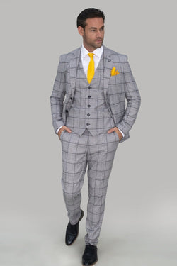 All new from House of Cavani. The brand new Ghost suit is sure to bring something unique into your wardrobe. Features 65% Polyester, 33% Viscose, 2% Spandex Material 2 buttons and 2 internal pockets Slim fitting - Party Wear | Office Wear