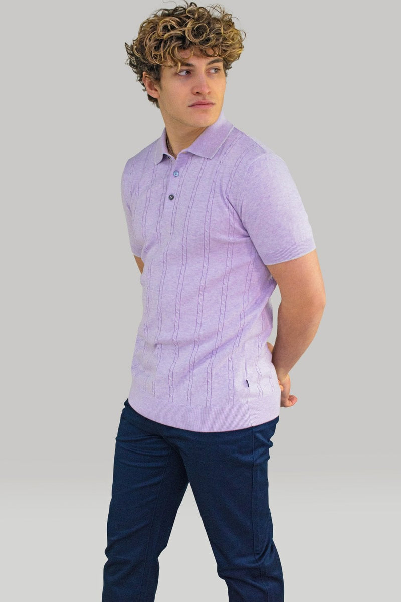 Sharpen up your look with our new Cavani polo shirt. Available in a variety of different colours. Purple, White & Sky Blue. - Party Wear