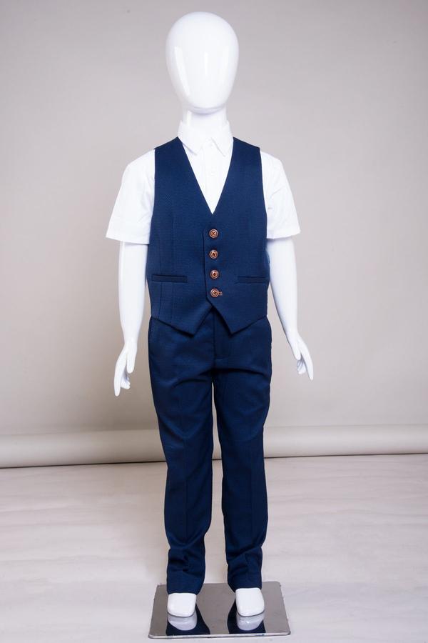 MAX - Childrens Royal Blue Three Piece Suit | Marc Darcy - Mens Tweed Suits
