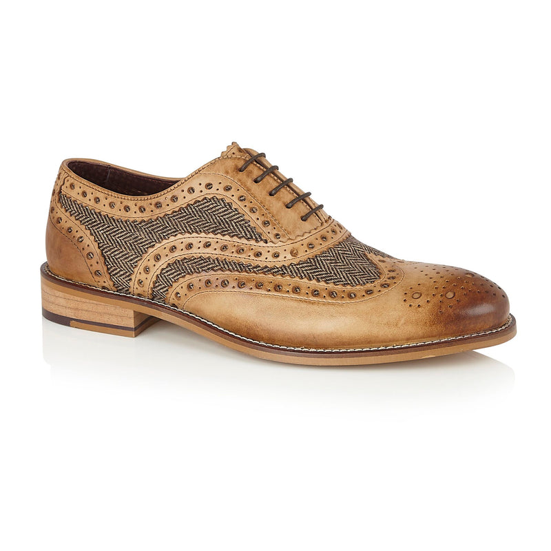 Brown Tweed Brogue Shoes | London Brogues | Mens Tweed Suits | Mens And Boys Shoes | Mens Brogue Shoes