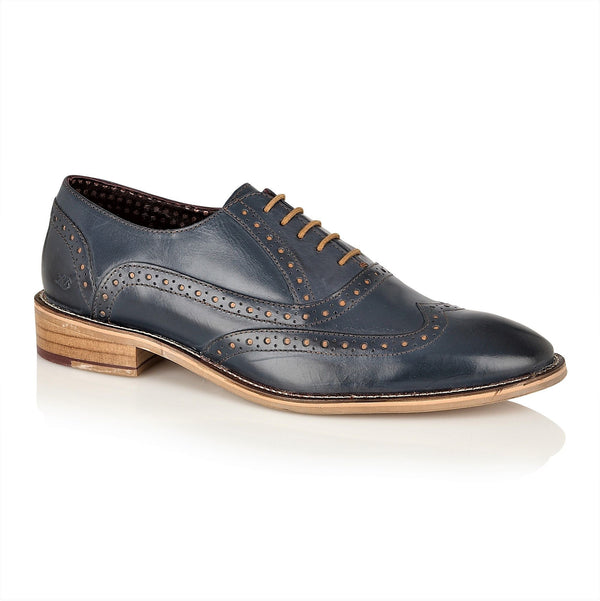Navy Oxford Brogue Shoes | London Brogues | Mens Tweed Suits | Mens And Boys Shoes | Mens Brogue Shoes