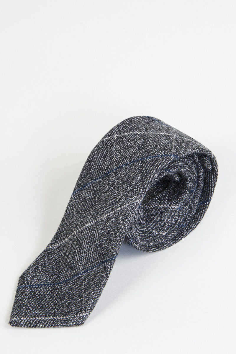 Scott Grey Tweed Tie - Mens Tweed Suits | Jacket | Waistcoats