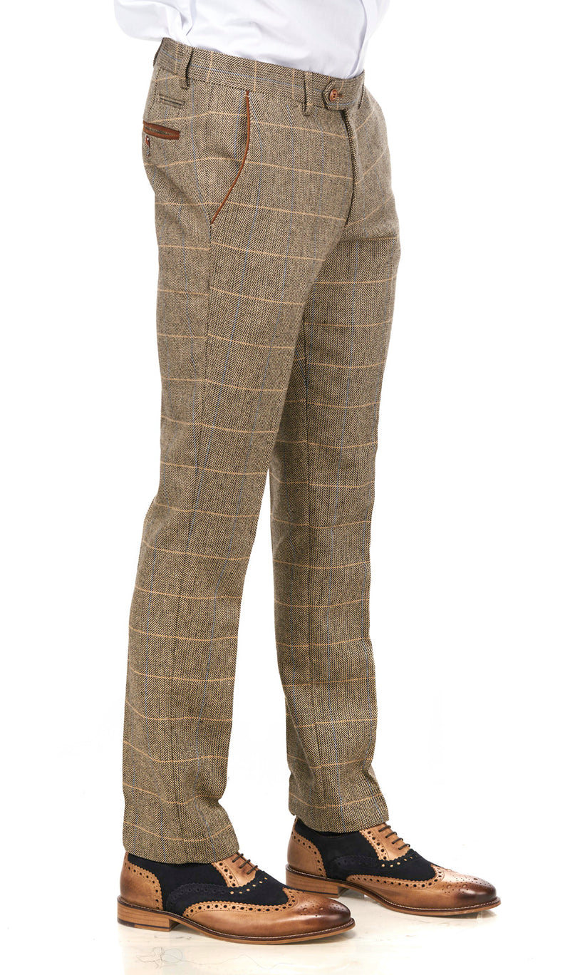 Brown Tweed Peaky Blinder Suits | Vintage Tweed Wedding Suits | Marc Darcy Menswear | Marc Darcy DX7 Suit v