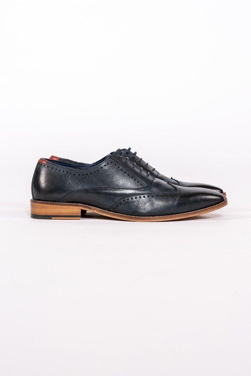 Navy Wingtip Brogue Shoes | Navy Wedding Shoes, Mens Tweed Suits, Mens And Boys Shoes