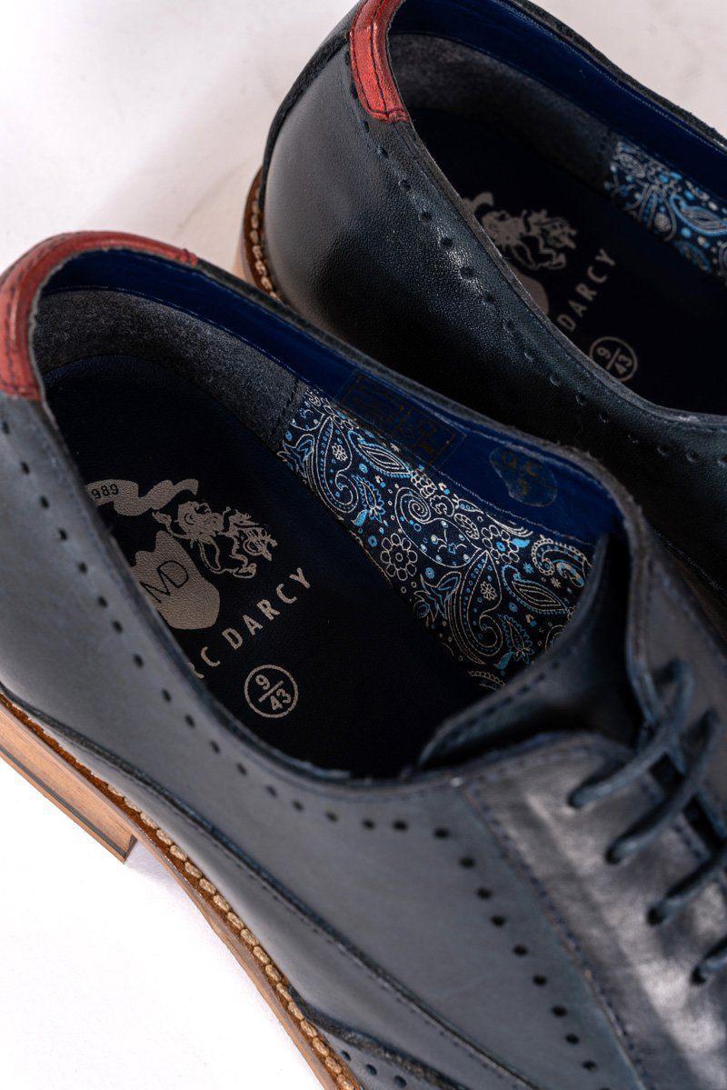 Navy Wingtip Brogue Shoes | Navy Wedding Shoes, Mens Tweed Suits,, Mens And Boys Shoes