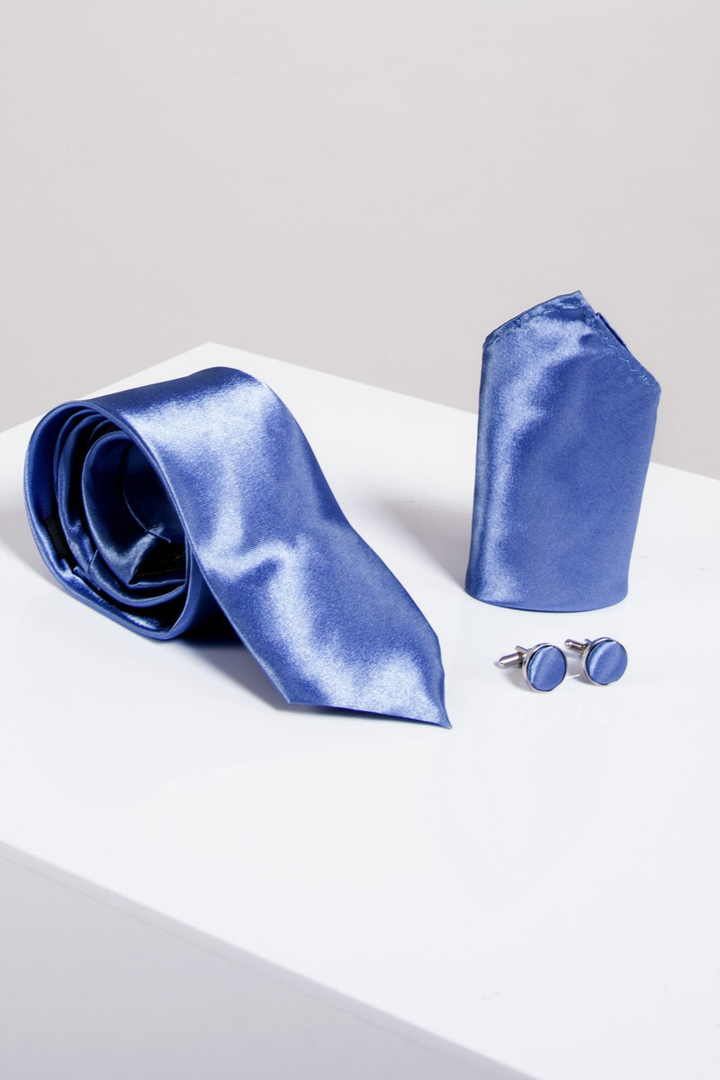 Sky Blue Tie Set | Wedding Ties & Accessories | Mens Tweed Suits