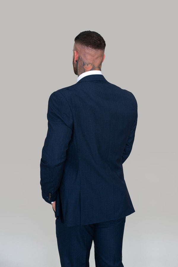 A clean-cut Blazer for the more modern style gentleman, our stunning navy Seeba Blazer is the perfect choice for the office or occasion attire.  - Party Wear | Office Wear