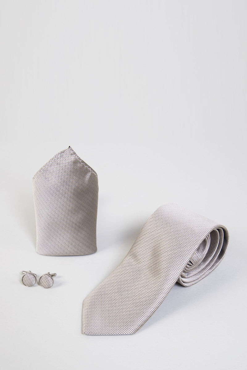 Birdseye Print Tie Sets | Wedding Ties & Accessories | Mens Tweed Suits
