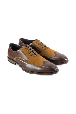 They say you can tell a lot from a gentleman's shoes, add the finishing touch to your formal attire with our new Tate brown shoes. 