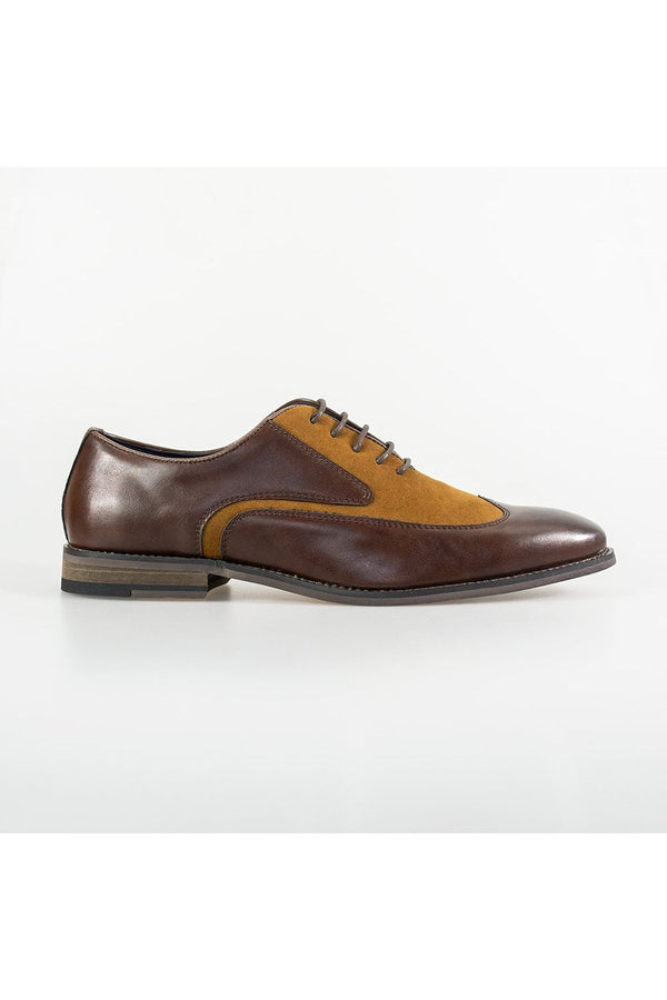 They say you can tell a lot from a gentleman's shoes, add the finishing touch to your formal attire with our new Tate brown shoes. 