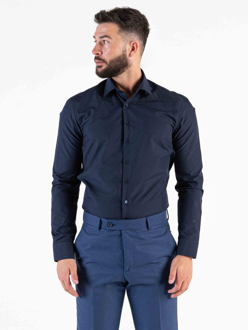 This classic is a wardrobe staple. The perfect statement piece that is a refreshing change from the usual white shirt. Featuring a full button fastening to the front to ensure a stylish, yet polished look.   