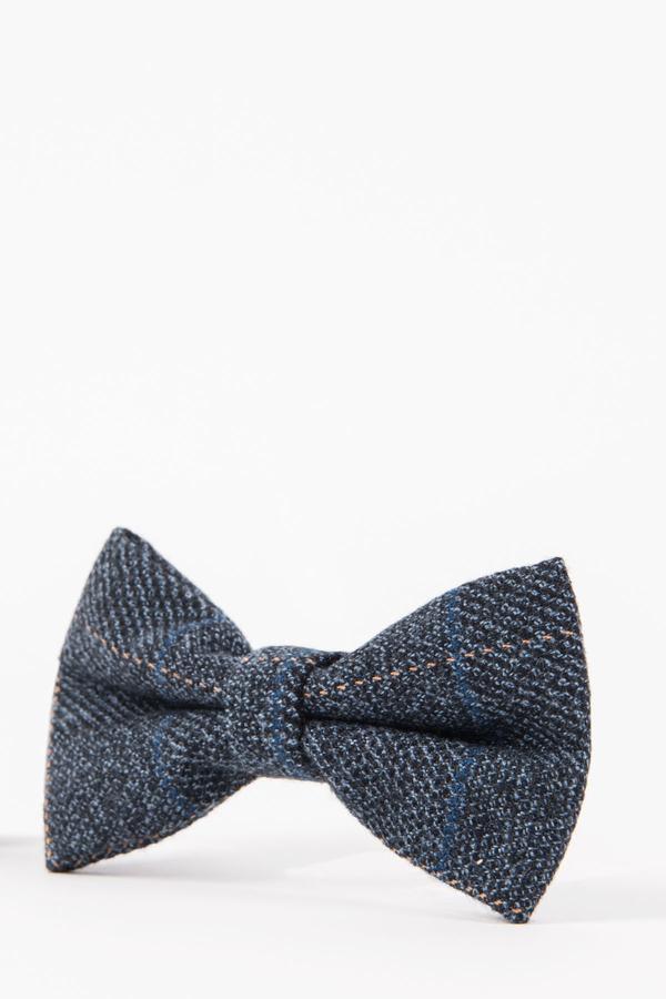 Blue Tweed Bow Ties | Wedding Bow Ties & Accessories | Mens Tweed Suits