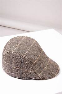 Brown Tweed Flat Cap | Peaky Blinders Hats | Mens Tweed Suits